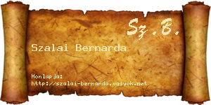 Szalai Bernarda névjegykártya